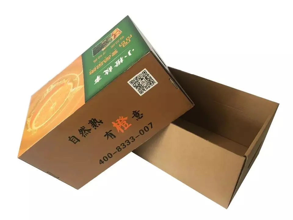 Custom Cardboard Fruit Box Strawberry Orange Pineapple Vegetable Fruit Banana Shipping Box